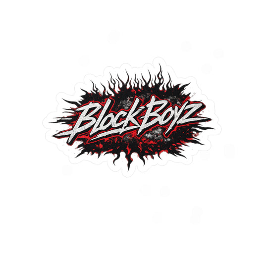 BlockBoyz Flame Logo Vinyl Sticker