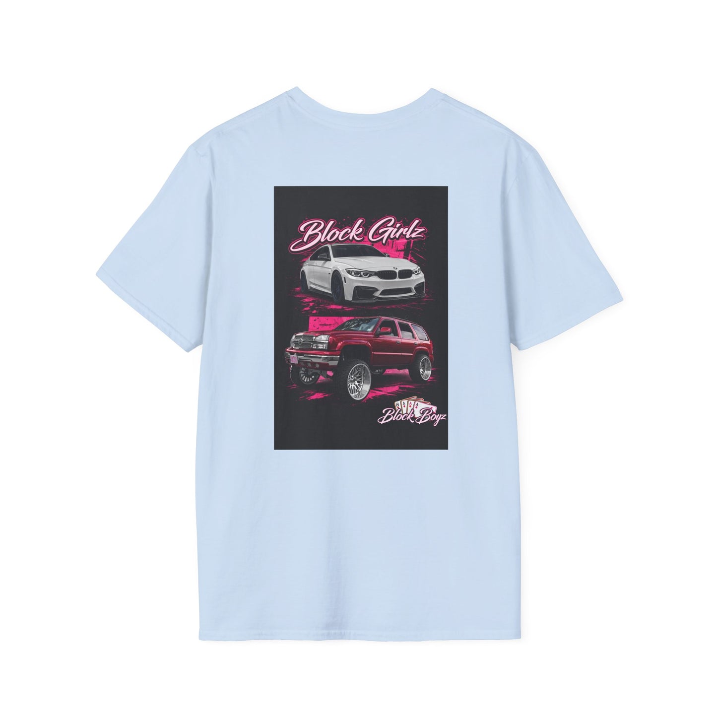 Block Girlz T‑Shirt – Poker Aces Graphic Tee for Card Players & Casino Fans