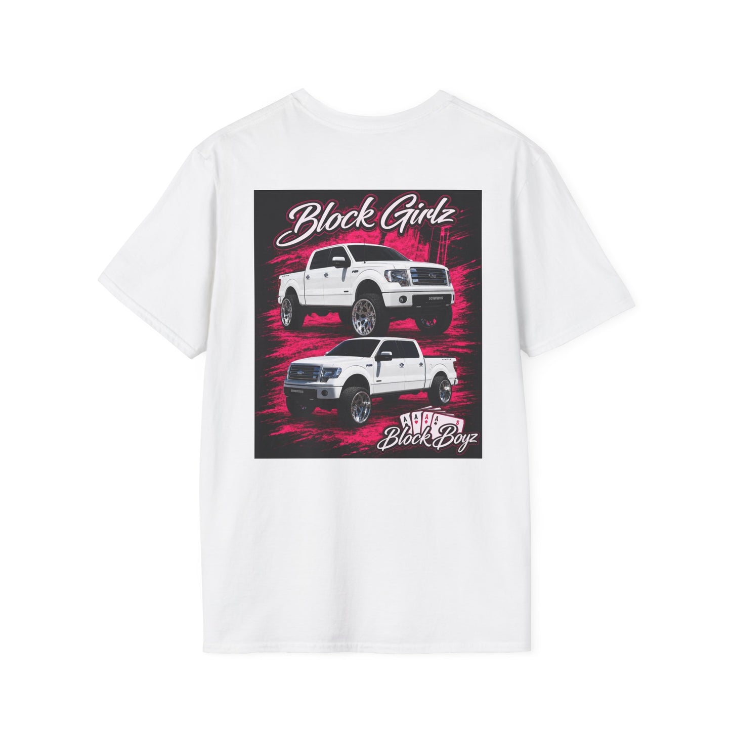T-Shirt — 'Block Girlz' Pink Cheer Graphic Tee