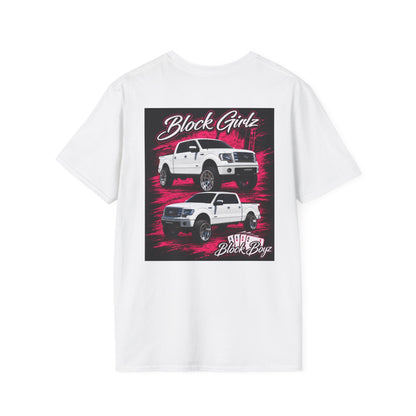 T-Shirt — 'Block Girlz' Pink Cheer Graphic Tee