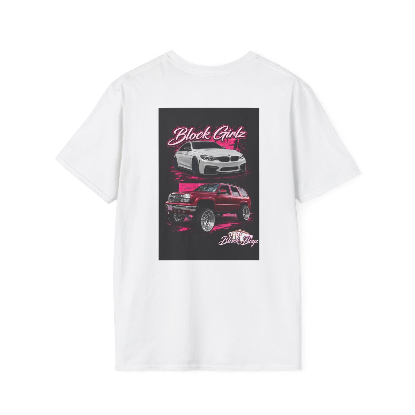 Block Girlz T‑Shirt – Poker Aces Graphic Tee for Card Players & Casino Fans