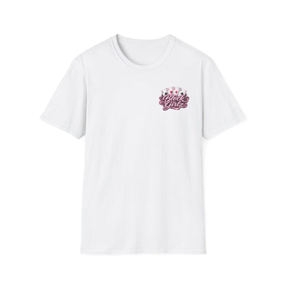 Block Girlz T‑Shirt – Poker Aces Graphic Tee for Card Players & Casino Fans