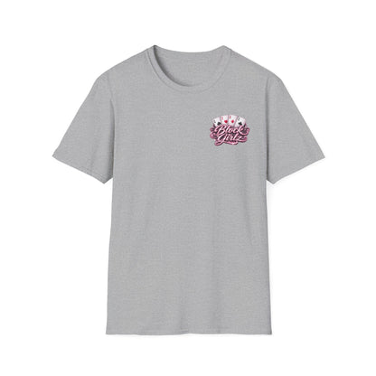 Block Girlz T‑Shirt – Poker Aces Graphic Tee for Card Players & Casino Fans