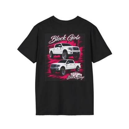 T-Shirt — 'Block Girlz' Pink Cheer Graphic Tee