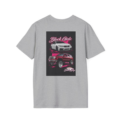 Block Girlz T‑Shirt – Poker Aces Graphic Tee for Card Players & Casino Fans