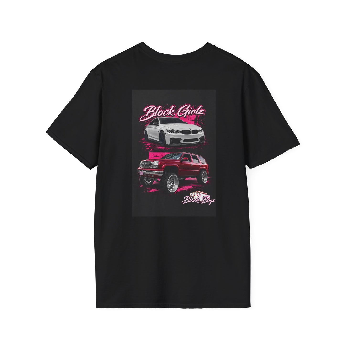 Block Girlz T‑Shirt – Poker Aces Graphic Tee for Card Players & Casino Fans