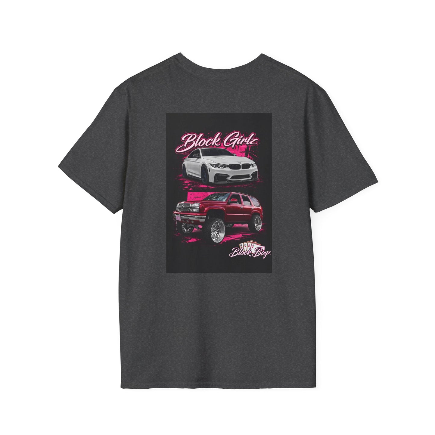 Block Girlz T‑Shirt – Poker Aces Graphic Tee for Card Players & Casino Fans